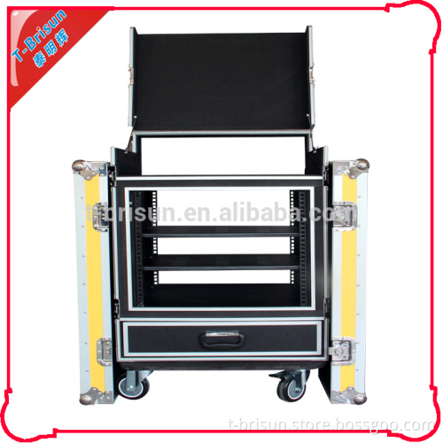 Plywood Dj Work Table Flight Case With Drawer